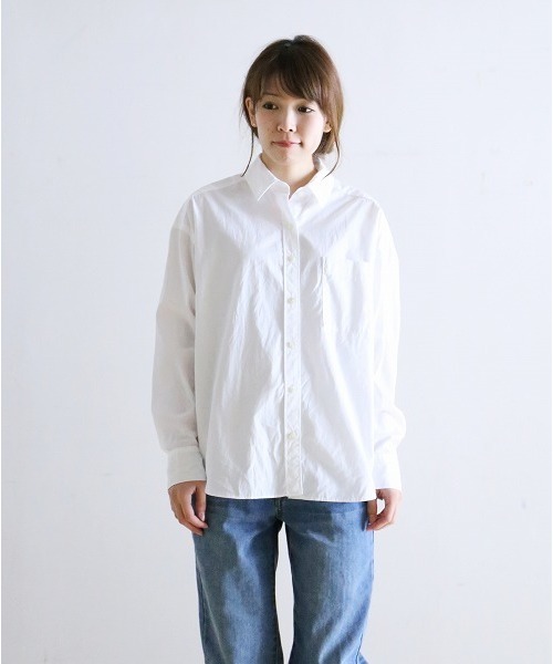 NOMBRE IMPAIR（ノンブルアンペール）の「高密度コットン ワイドシャツ（シャツ/ブラウス・レディース・ホワイト・FREE）」の5枚目の写真