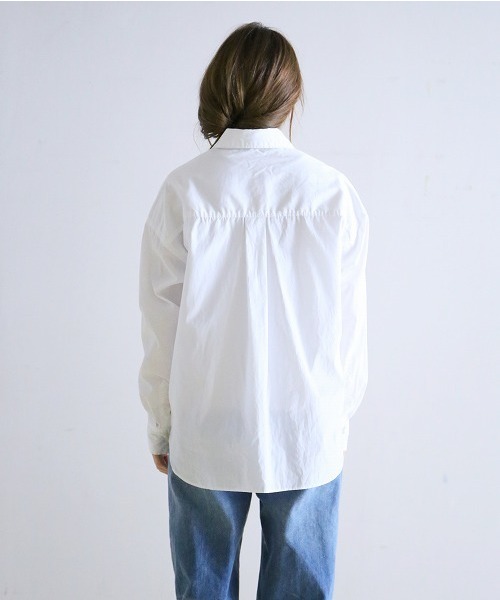 NOMBRE IMPAIR（ノンブルアンペール）の「高密度コットン ワイドシャツ（シャツ/ブラウス・レディース・ホワイト・FREE）」の7枚目の写真
