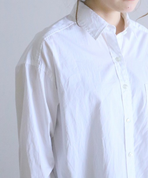 NOMBRE IMPAIR（ノンブルアンペール）の「高密度コットン ワイドシャツ（シャツ/ブラウス・レディース・ホワイト・FREE）」の8枚目の写真