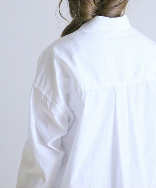 NOMBRE IMPAIR（ノンブルアンペール）の「高密度コットン ワイドシャツ（シャツ/ブラウス・レディース・ホワイト・FREE）」の9枚目の写真
