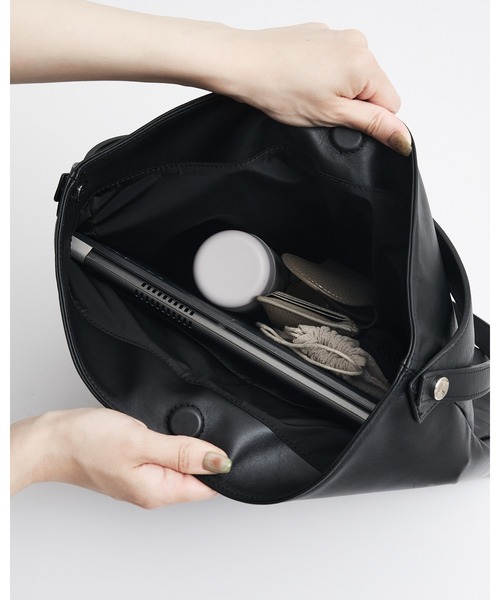 collex（コレックス）の「２WAYデザイン ハンドル トートバッグ（トートバッグ・レディース・モスグリーン/ライトグレー/ブラック・フリー）」の16枚目の写真