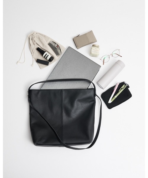 collex（コレックス）の「２WAYデザイン ハンドル トートバッグ（トートバッグ・レディース・モスグリーン/ライトグレー/ブラック・フリー）」の15枚目の写真