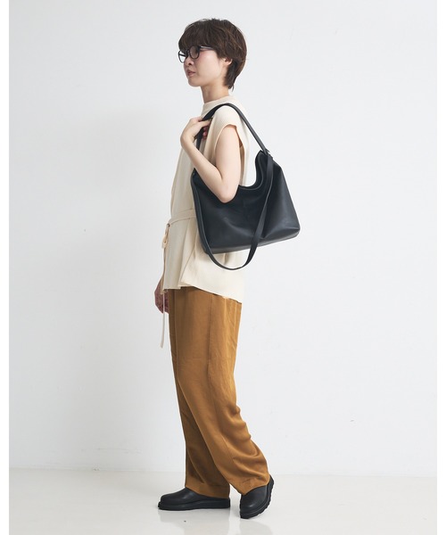 collex（コレックス）の「２WAYデザイン ハンドル トートバッグ（トートバッグ・レディース・モスグリーン/ライトグレー/ブラック・フリー）」の14枚目の写真