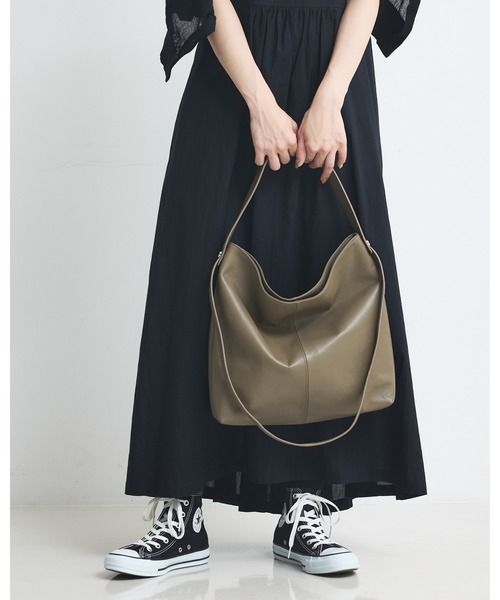 collex（コレックス）の「２WAYデザイン ハンドル トートバッグ（トートバッグ・レディース・モスグリーン/ライトグレー/ブラック・フリー）」の12枚目の写真