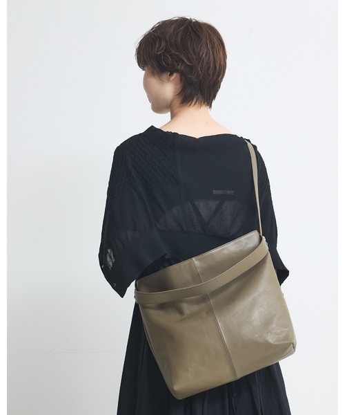 collex（コレックス）の「２WAYデザイン ハンドル トートバッグ（トートバッグ・レディース・モスグリーン/ライトグレー/ブラック・フリー）」の11枚目の写真