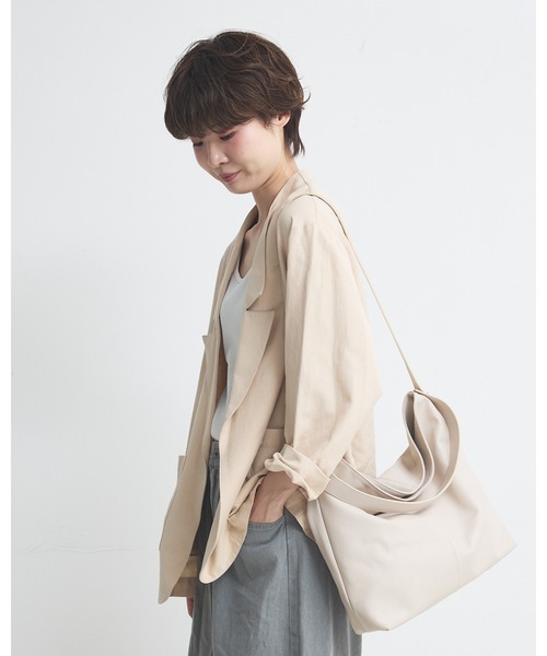 collex（コレックス）の「２WAYデザイン ハンドル トートバッグ（トートバッグ・レディース・モスグリーン/ライトグレー/ブラック・フリー）」の9枚目の写真