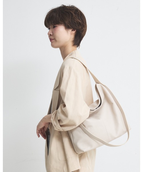 collex（コレックス）の「２WAYデザイン ハンドル トートバッグ（トートバッグ・レディース・モスグリーン/ライトグレー/ブラック・フリー）」の8枚目の写真