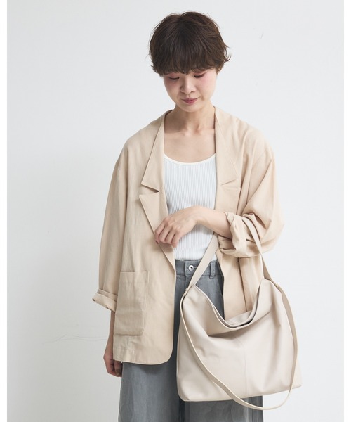 collex（コレックス）の「２WAYデザイン ハンドル トートバッグ（トートバッグ・レディース・モスグリーン/ライトグレー/ブラック・フリー）」の7枚目の写真