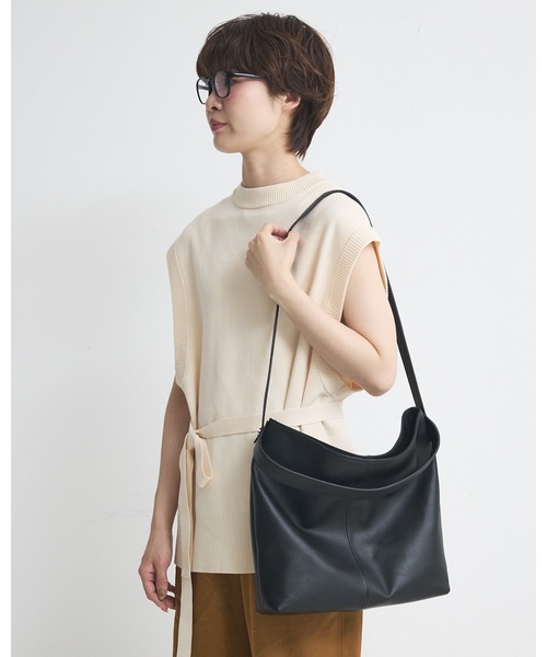 collex（コレックス）の「２WAYデザイン ハンドル トートバッグ（トートバッグ・レディース・モスグリーン/ライトグレー/ブラック・フリー）」の6枚目の写真