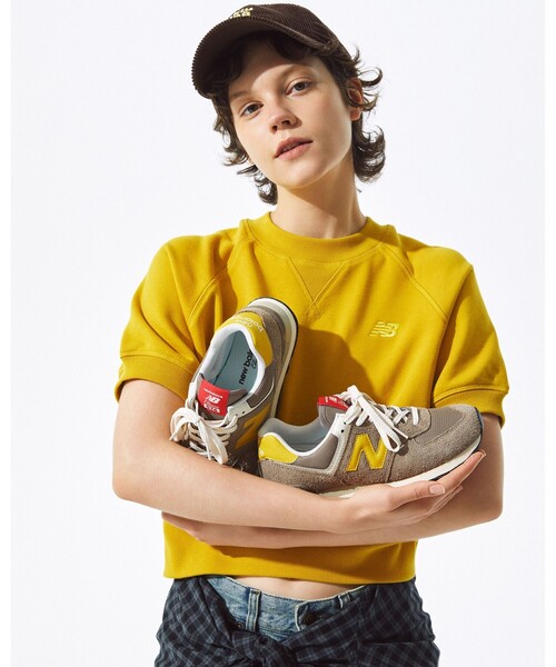トレーナー スウェット 「EXCLUSIVE」New Balance / フレンチテリー ショートスリーブ トップス レディース B:MING by BEAMS（ビーミング by ビームス）【EXCLUSIVE】New