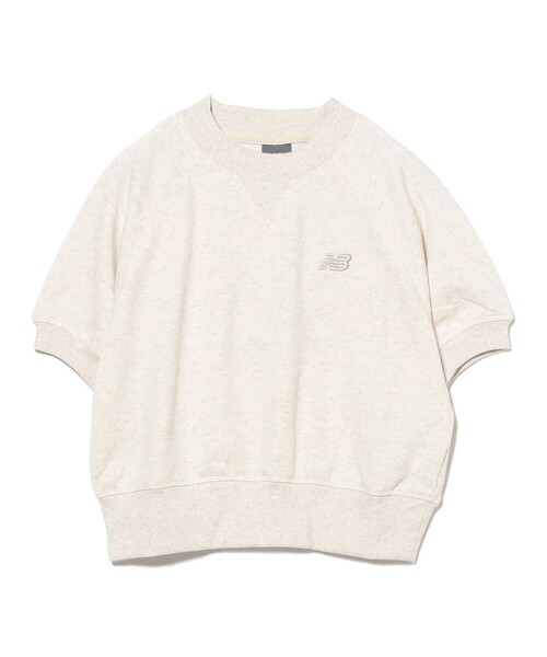 トレーナー スウェット 「EXCLUSIVE」New Balance / フレンチテリー ショートスリーブ トップス レディース EXCLUSIVE】New Balance / フレンチテリー ショートスリーブ