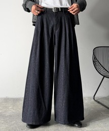 Classical Origin | 3タックワイドデニムスラックス／Triple-Tuck Wide Denim Trousers(デニムパンツ)