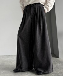 Classical Origin | 3タックワイドデニムスラックス／Triple-Tuck Wide Denim Trousers(デニムパンツ)