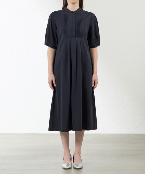 amaca（アマカ）の「【Blousey】 ブラウジーワンピ―ス（ワンピース・レディース・イエロー系その他3/ダークネイビー・38/40）」の5枚目の写真