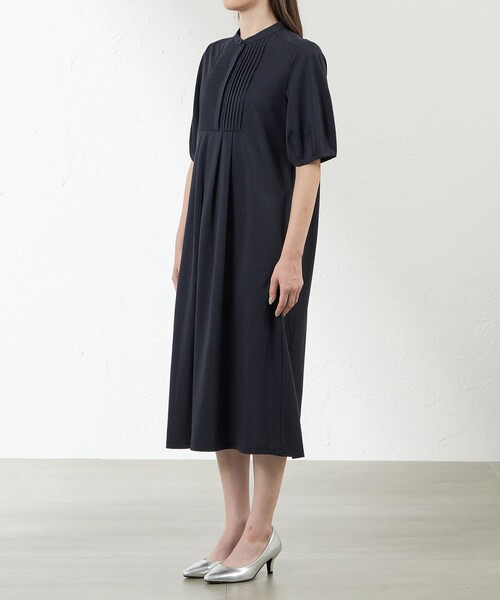 amaca（アマカ）の「【Blousey】 ブラウジーワンピ―ス（ワンピース・レディース・イエロー系その他3/ダークネイビー・38/40）」の6枚目の写真