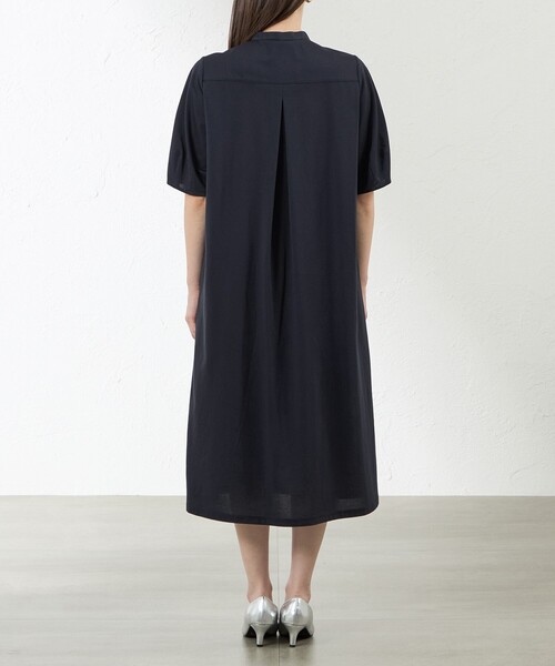 amaca（アマカ）の「【Blousey】 ブラウジーワンピ―ス（ワンピース・レディース・イエロー系その他3/ダークネイビー・38/40）」の7枚目の写真