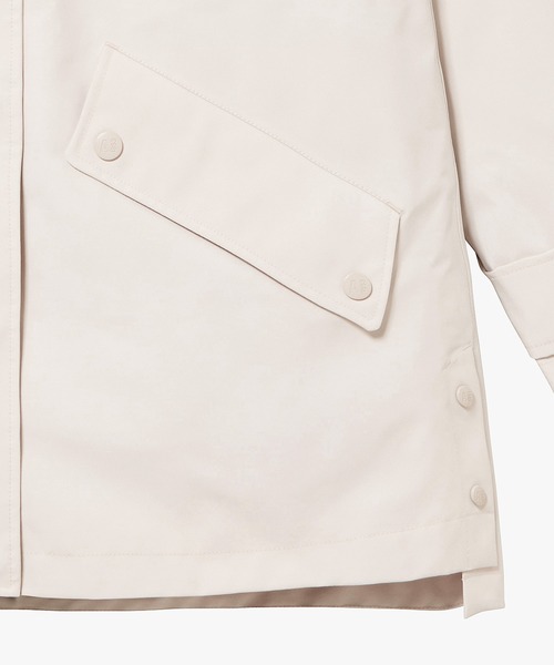 AIGLE（エーグル）の「GORE-TEX ゴアテックス 防水 透湿 防風 2レイヤーロングジャケット RP（マウンテンパーカー・レディース・ライトグレー/ライトブルー/ブラック・38/36/40）」の21枚目の写真