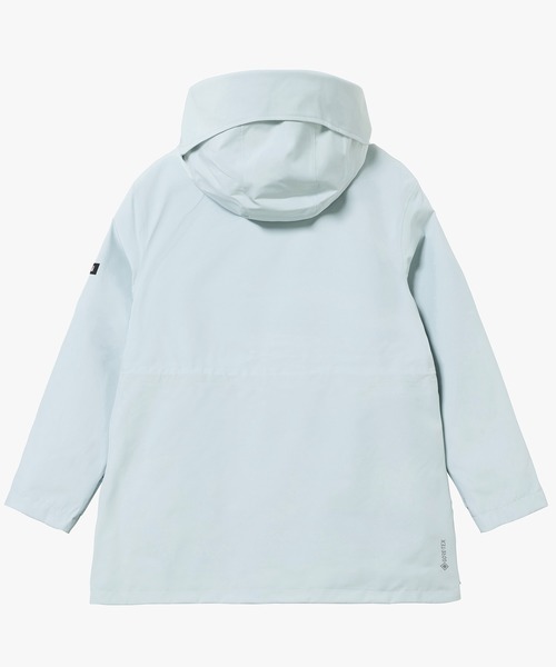 AIGLE（エーグル）の「GORE-TEX ゴアテックス 防水 透湿 防風 2レイヤーロングジャケット RP（マウンテンパーカー・レディース・ライトグレー/ライトブルー/ブラック・38/36/40）」の17枚目の写真