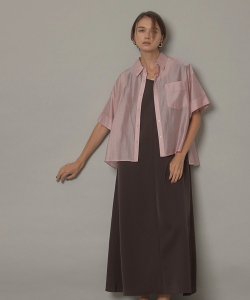 CADUNE(カデュネ)の「半袖シャツ(シャツ/ブラウス・レディース・ピンク・38/36)」の3枚目の写真