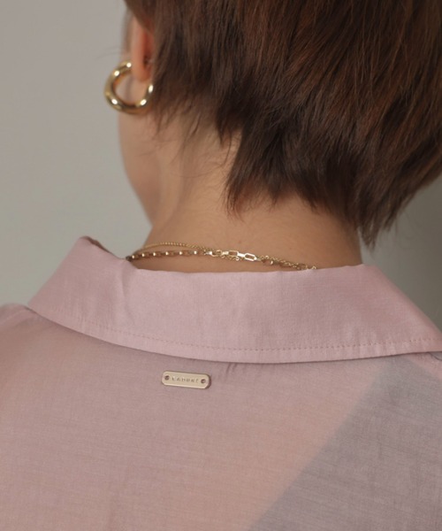 CADUNE(カデュネ)の「半袖シャツ(シャツ/ブラウス・レディース・ピンク・38/36)」の9枚目の写真