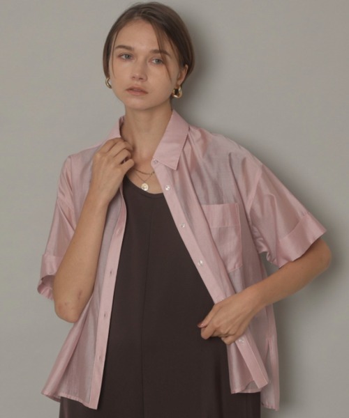 CADUNE(カデュネ)の「半袖シャツ(シャツ/ブラウス・レディース・ピンク・38/36)」の10枚目の写真