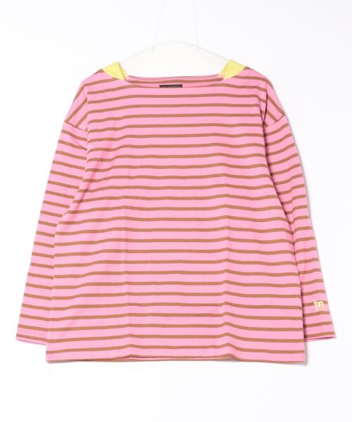 MARKEY'S(マーキーズ)の「バスクボーダーシャツ/おとな(Tシャツ/カットソー・レディース・ピンク系その他/ブラウン系その他/マルチ/ライトグリーン/ブルー系その他/ブラック系その他・160cm)」の5枚目の写真