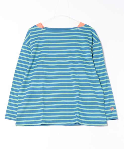 MARKEY'S(マーキーズ)の「バスクボーダーシャツ/おとな(Tシャツ/カットソー・レディース・ピンク系その他/ブラウン系その他/マルチ/ライトグリーン/ブルー系その他/ブラック系その他・160cm)」の4枚目の写真