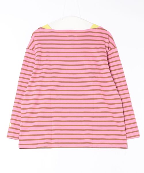 MARKEY'S(マーキーズ)の「バスクボーダーシャツ/おとな(Tシャツ/カットソー・レディース・ピンク系その他/ブラウン系その他/マルチ/ライトグリーン/ブルー系その他/ブラック系その他・160cm)」の7枚目の写真