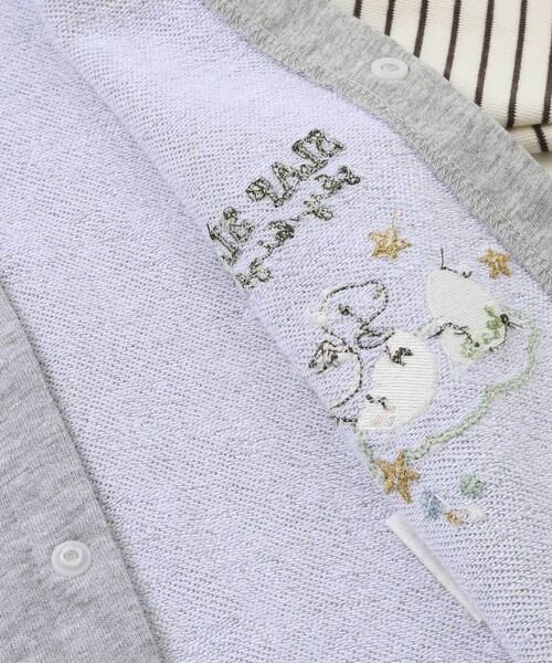 SLAP SLIP BABY（スラップスリップベビー）の「ドラゴン刺しゅうロンパース+お顔スタイ2点セットベビー(60~80cm)（ロンパース・キッズ・グリーン/グレー・70cm/80ｃｍ/60cm）」の14枚目の写真