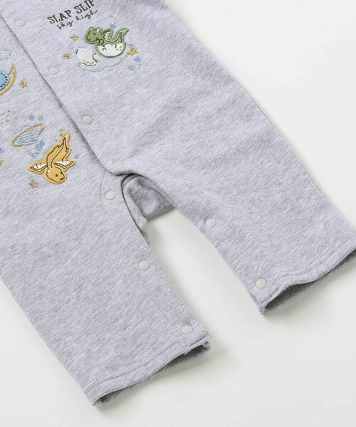 SLAP SLIP BABY（スラップスリップベビー）の「ドラゴン刺しゅうロンパース+お顔スタイ2点セットベビー(60~80cm)（ロンパース・キッズ・グリーン/グレー・70cm/80ｃｍ/60cm）」の15枚目の写真