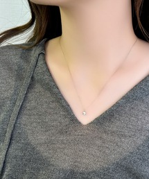 Phoebe | 【金属アレルギー対応】ワンスパークネックレス/全長:39~42cm/サージカルステンレス(ネックレス)