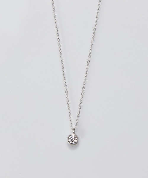 Phoebe(フィービィー)の「【金属アレルギー対応】ワンスパークネックレス/全長:39~42cm/サージカルステンレス(ネックレス・レディース・シルバー/イエローゴールド・FREE)」の18枚目の写真