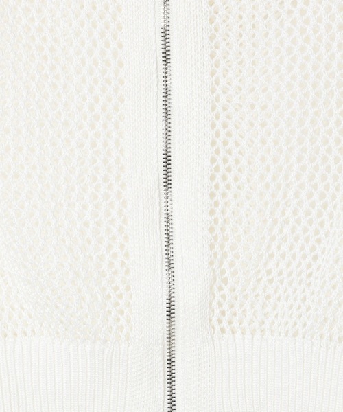 3.3 Field Trip (3.3フィールドトリップ)の「【モニタリング TWICE ジヒョ着用】3.3 Field Trip/メッシュフード付きZIP(パーカー・レディース・ホワイト/ブラック・FREE)」の5枚目の写真