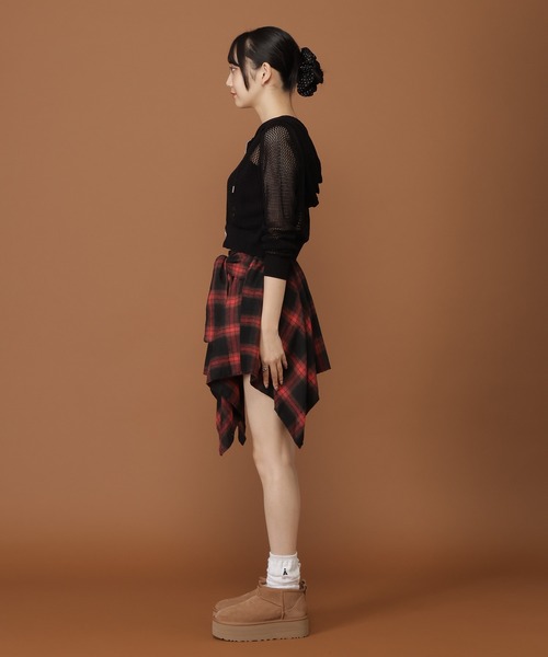 3.3 Field Trip (3.3フィールドトリップ)の「【モニタリング TWICE ジヒョ着用】3.3 Field Trip/メッシュフード付きZIP(パーカー・レディース・ホワイト/ブラック・FREE)」の21枚目の写真