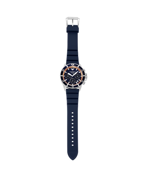 EMPORIO ARMANI（エンポリオアルマーニ）の「エンポリオ・アルマーニ 腕時計 メンズ アナログ シリコン AR11696（アナログ腕時計・メンズ・ブルー・FREE）」の4枚目の写真