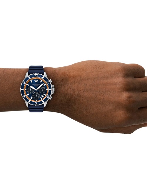 EMPORIO ARMANI（エンポリオアルマーニ）の「エンポリオ・アルマーニ 腕時計 メンズ アナログ シリコン AR11696（アナログ腕時計・メンズ・ブルー・FREE）」の8枚目の写真