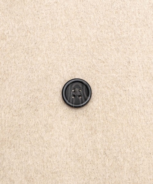 Happy John（ハッピージョン）の「wool blend shaggy cocoon pcoat/ウールブレンドシャギーコクーンPコート（ピーコート・レディース・ブラック/アイボリー/ベージュ/ブラウン・FREE）」の8枚目の写真