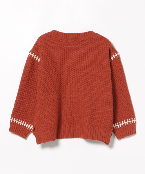 BEAMS mini（ビームスミニ）の「ケーブルニット プルオーバー 2025FW（90～150cm）（ニット/セーター・キッズ・グリーン系その他5/ホワイト系その他5/ネイビー/オレンジ系その他6・150/140/130/120/110/100/90）」の18枚目の写真