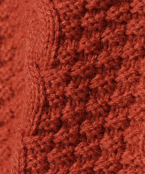 BEAMS mini（ビームスミニ）の「ケーブルニット プルオーバー 2025FW（90～150cm）（ニット/セーター・キッズ・グリーン系その他5/ホワイト系その他5/ネイビー/オレンジ系その他6・150/140/130/120/110/100/90）」の17枚目の写真