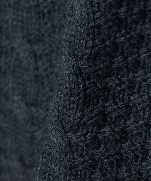 BEAMS mini（ビームスミニ）の「ケーブルニット プルオーバー 2025FW（90～150cm）（ニット/セーター・キッズ・グリーン系その他5/ホワイト系その他5/ネイビー/オレンジ系その他6・150/140/130/120/110/100/90）」の11枚目の写真