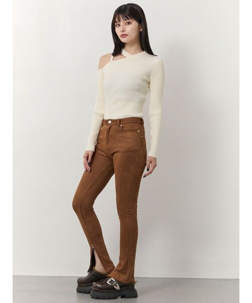 MURUA（ムルーア）の「【セットアップ対応】フェイクスウェードパンツ（その他パンツ・レディース・キャメル・1/2）」の13枚目の写真