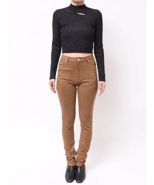 MURUA（ムルーア）の「【セットアップ対応】フェイクスウェードパンツ（その他パンツ・レディース・キャメル・1/2）」の10枚目の写真