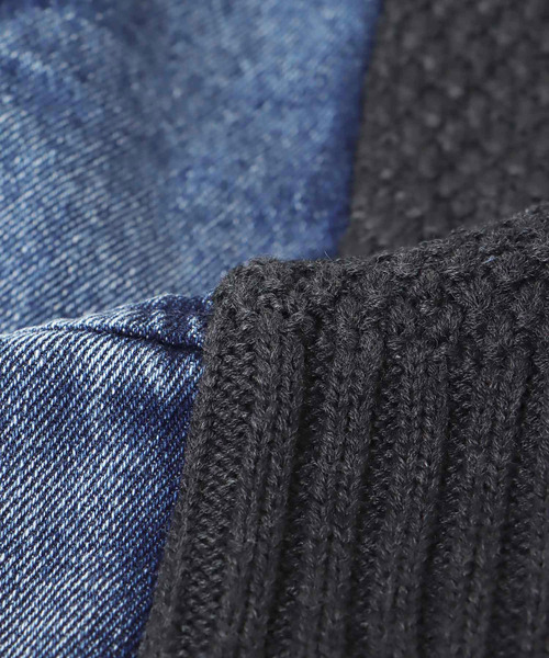 Three Four Time(スリーフォータイム)の「デニムコンビVジップブルゾン(カーディガン/ボレロ・レディース・ベージュ/チャコールグレー・FREE)」の17枚目の写真