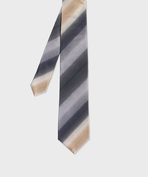 グラデーションストライプ タイ【250025 552MJ】（ネクタイ）｜Paul