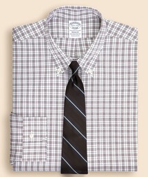 BROOKS BROTHERS | ストレッチピンポイントオックスフォード チェック ドレスシャツ Regular Fit(ビジネスシャツ)
