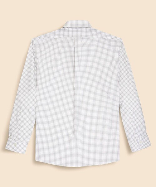 BROOKS BROTHERS(ブルックスブラザーズ)の「ストレッチピンポイントオックスフォード チェック ドレスシャツ Regular Fit(ビジネスシャツ・メンズ・ホワイト/ブラウン・15 1/2-33/16-31/16-32/16-33/16 1/2-33/16 1/2-32/16 1/2-34/17-32/17-33/14 1/2-31/15-31/15-32/15 1/2-31/15 1/2-32/14 1/2-32/15-33)」の6枚目の写真