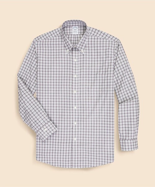 BROOKS BROTHERS(ブルックスブラザーズ)の「ストレッチピンポイントオックスフォード チェック ドレスシャツ Regular Fit(ビジネスシャツ・メンズ・ホワイト/ブラウン・15 1/2-33/16-31/16-32/16-33/16 1/2-33/16 1/2-32/16 1/2-34/17-32/17-33/14 1/2-31/15-31/15-32/15 1/2-31/15 1/2-32/14 1/2-32/15-33)」の10枚目の写真