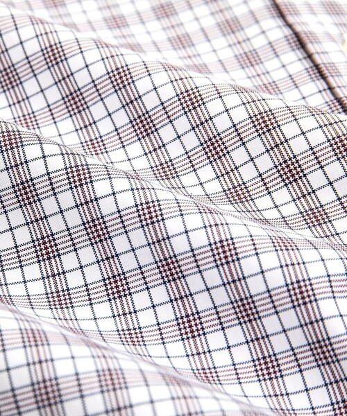 BROOKS BROTHERS(ブルックスブラザーズ)の「ストレッチピンポイントオックスフォード チェック ドレスシャツ Regular Fit(ビジネスシャツ・メンズ・ホワイト/ブラウン・15 1/2-33/16-31/16-32/16-33/16 1/2-33/16 1/2-32/16 1/2-34/17-32/17-33/14 1/2-31/15-31/15-32/15 1/2-31/15 1/2-32/14 1/2-32/15-33)」の12枚目の写真