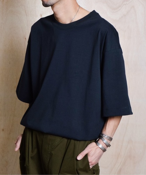 Sunny Smith(サニースミス)の「【SUNNY SMITH】無地ボディプレーティング天竺Tシャツ(CP)(Tシャツ/カットソー・メンズ・チャコール/オフホワイト/アッシュグレー・SMALL/MEDIUM/LARGE)」の9枚目の写真