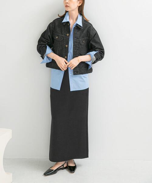 URBAN RESEARCH ROSSO WOMEN（アーバンリサーチ　ロッソ）の「『別注』Lee101 ×ROSSO　 SHORT JACKET（デニムジャケット・レディース・ブラック・SHORT）」の3枚目の写真